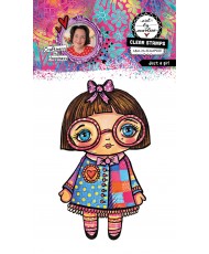 ABM Clear Stamp Just a girl...