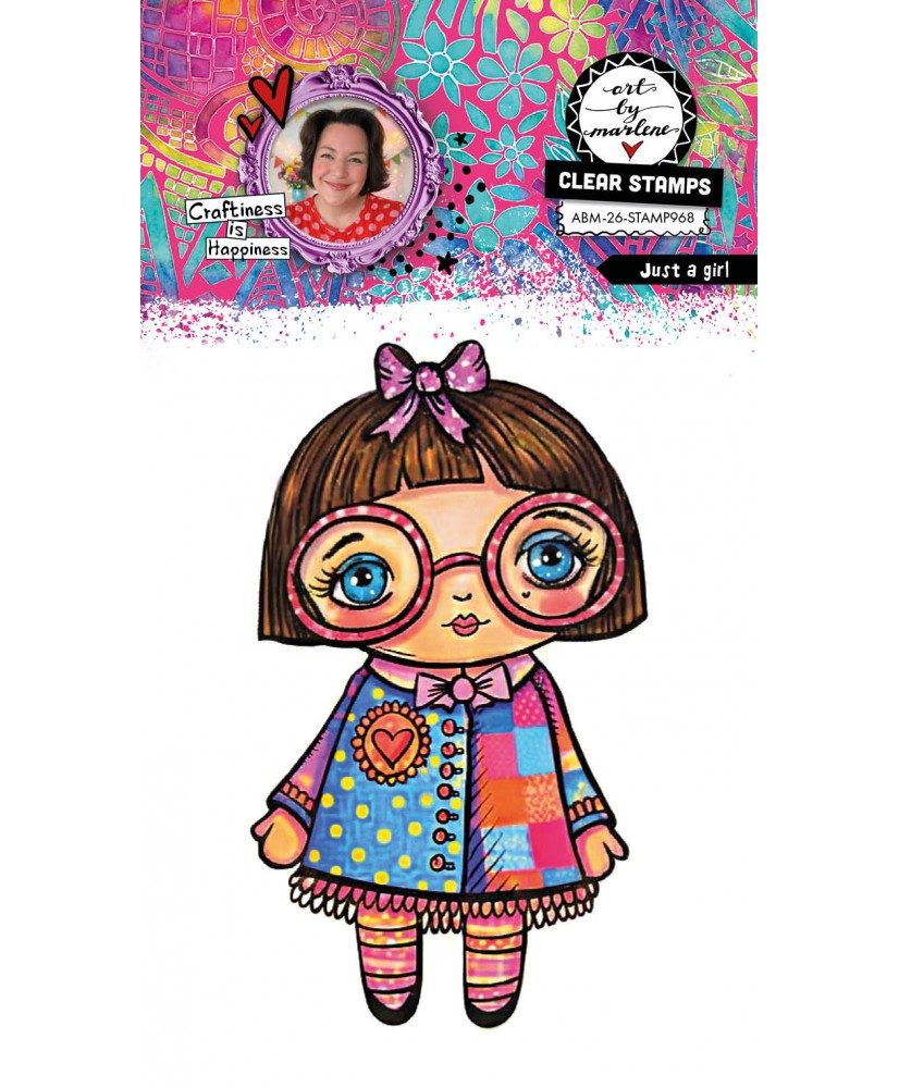 ABM Clear Stamp Just a girl 74x105x3mm(Pre-order)
