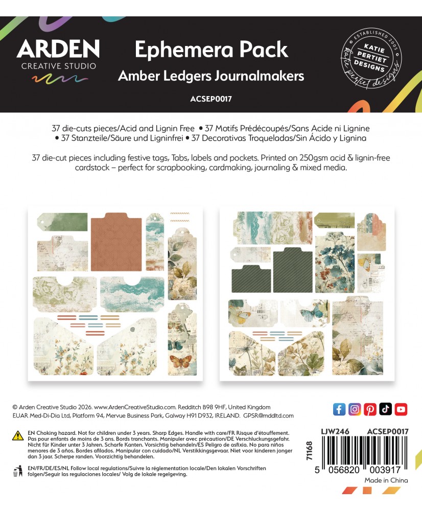 Amber Ledgers Journalmakers Ephemera Pack (Pre-Order)