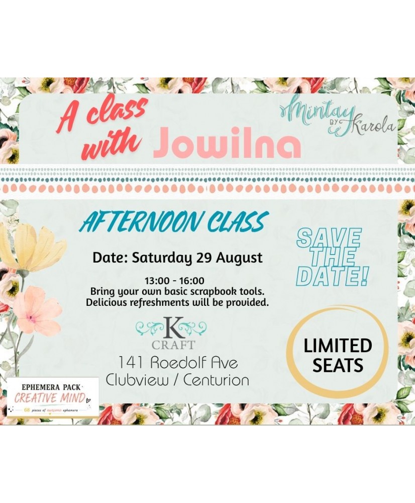 Afternoon Scrapbook Class with Jowilna.