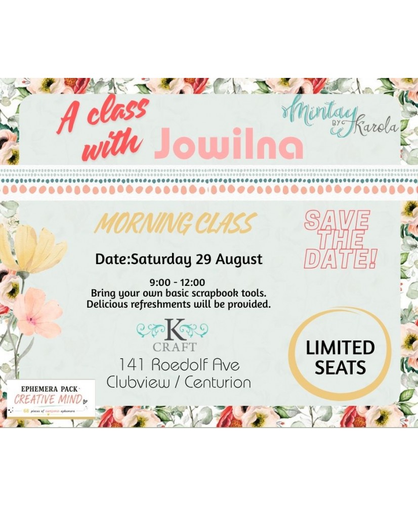 Morning Scrapbook Class with Jowilna.