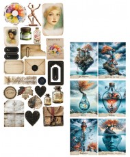 Art 2 - DIY Cut-Out Set 6x12 Junk Journal(Pre-order)