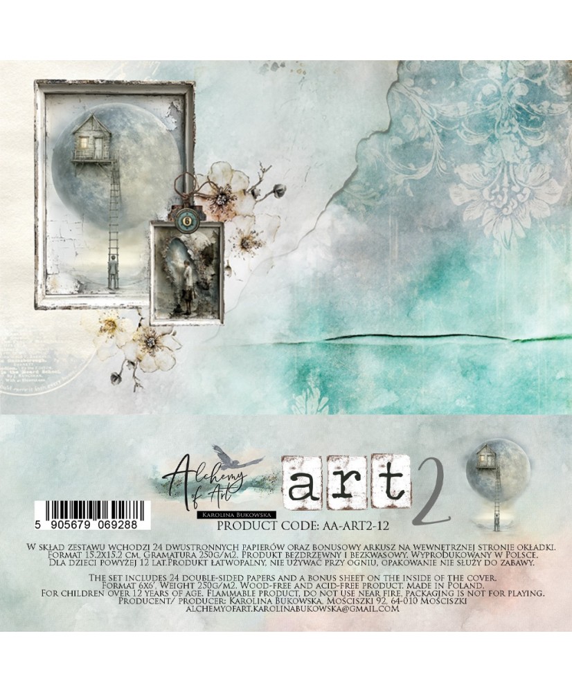 Art 2 - Scrapbooking paper set 6x6(Pre-order)