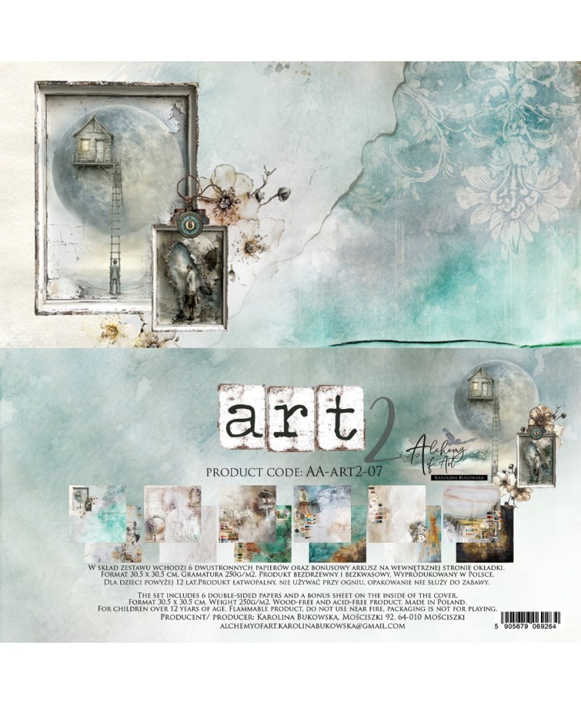 Art 2 -  Scrapbooking paper set 12x12(Pre-order)