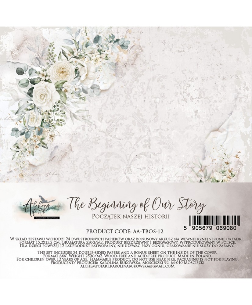The Beginning of Our Story - Scrapbooking paper set 6x6(Pre-order)