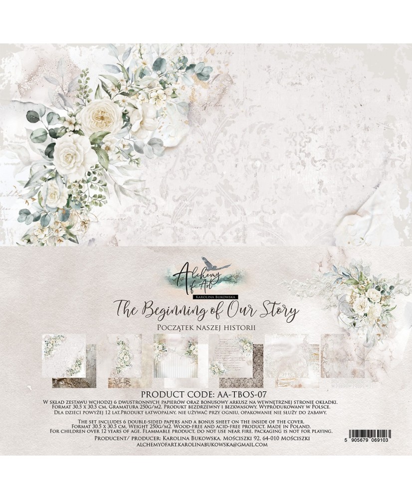 The Beginning of Our Story - Scrapbooking paper set 12x12(Pre-order)