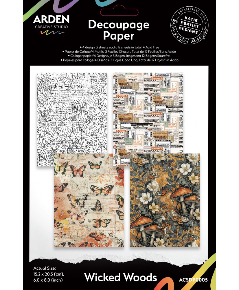 Wicked Woods 6in x 8in Decoupage Paper (Pre-order)