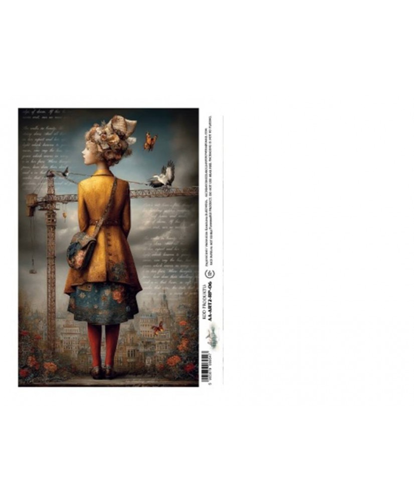 Art2 - Rice Paper A4 - 06  Girl Constructed (Pre-Order)