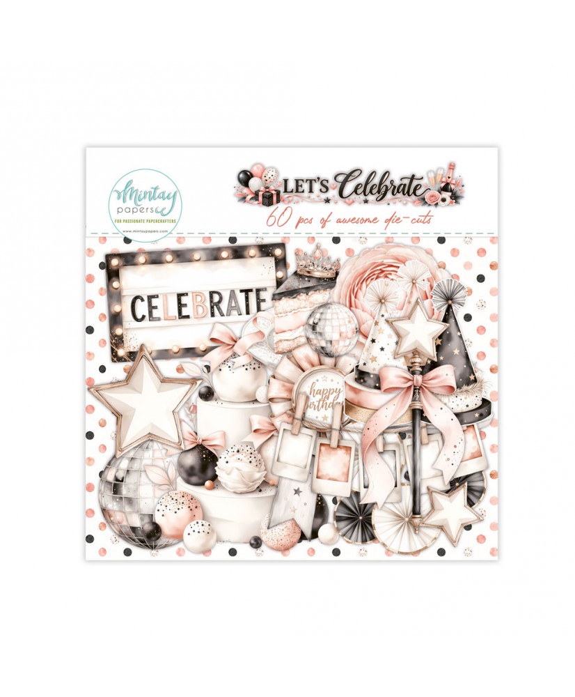 Let's Celebrate Paper Die-Cuts , 60 pcs (Pre-order)