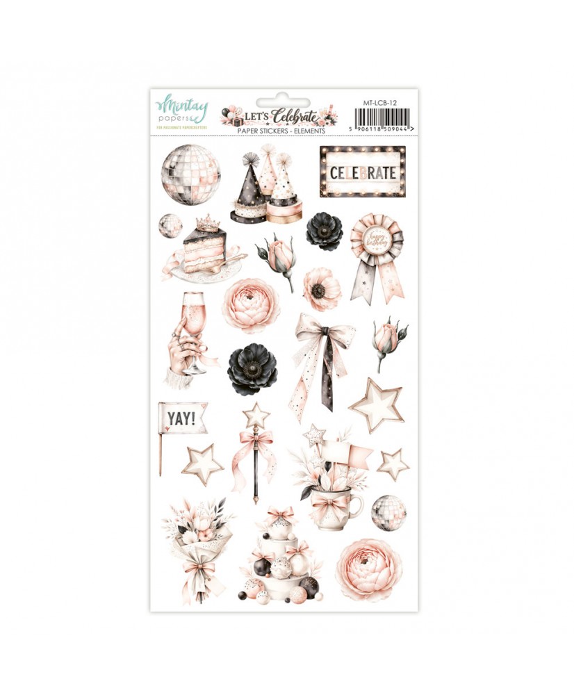 Let's Celebrate 6 x 12 Paper Stickers  - Elements (Pre-order)
