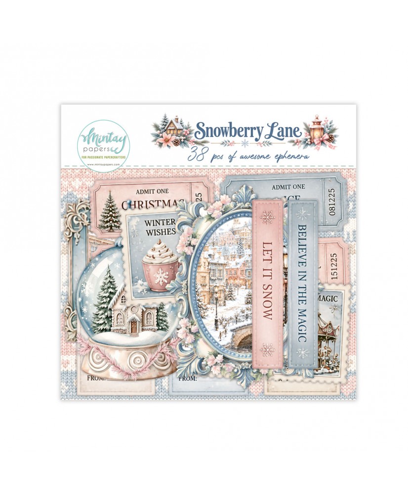 Snowberry Lane Paper Ephemera , 38 pcs (Pre-order)