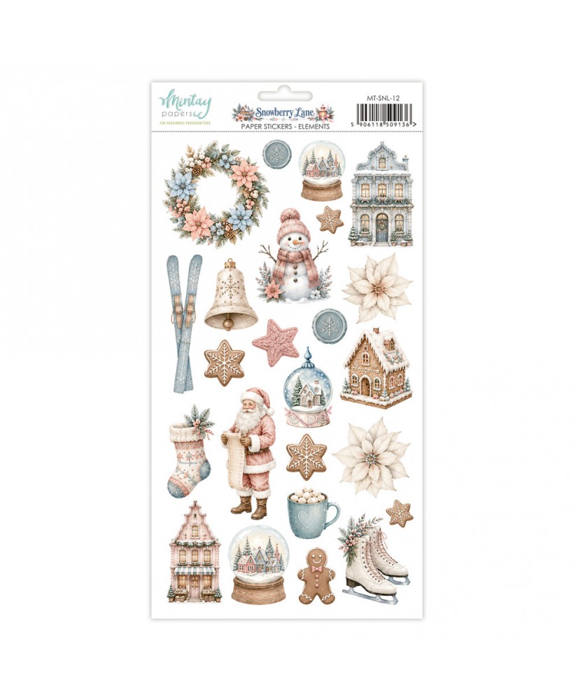 Snowberry Lane 6 x 12 Paper Stickers - Elements (Pre-order)