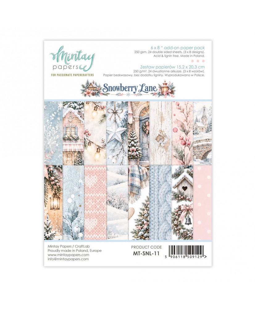 Snowberry Lane 6 x 8 Add-On Paper Set 24Pg  (Pre-order)