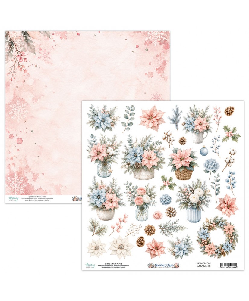 Snowberry Lane 12 x 12 Flora Paper (Pre-order)