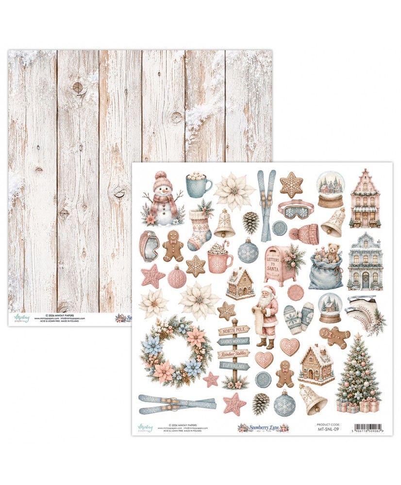 Snowberry Lane 12 x 12 Elements Paper (Pre-order)
