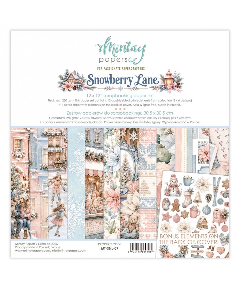 Snowberry Lane 12 x 12 Paper Set 12Pg (Pre-order)
