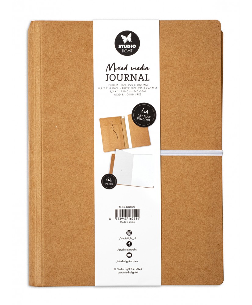 SL Mixed Media Journal A4 size 220x300x25mm 64 Pages