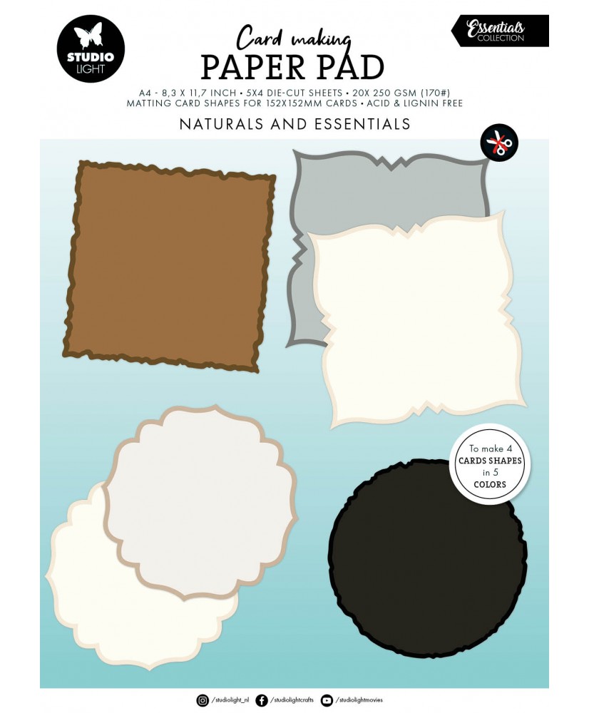 SL Card making pad Naturals 152x152mm 20 Sheets