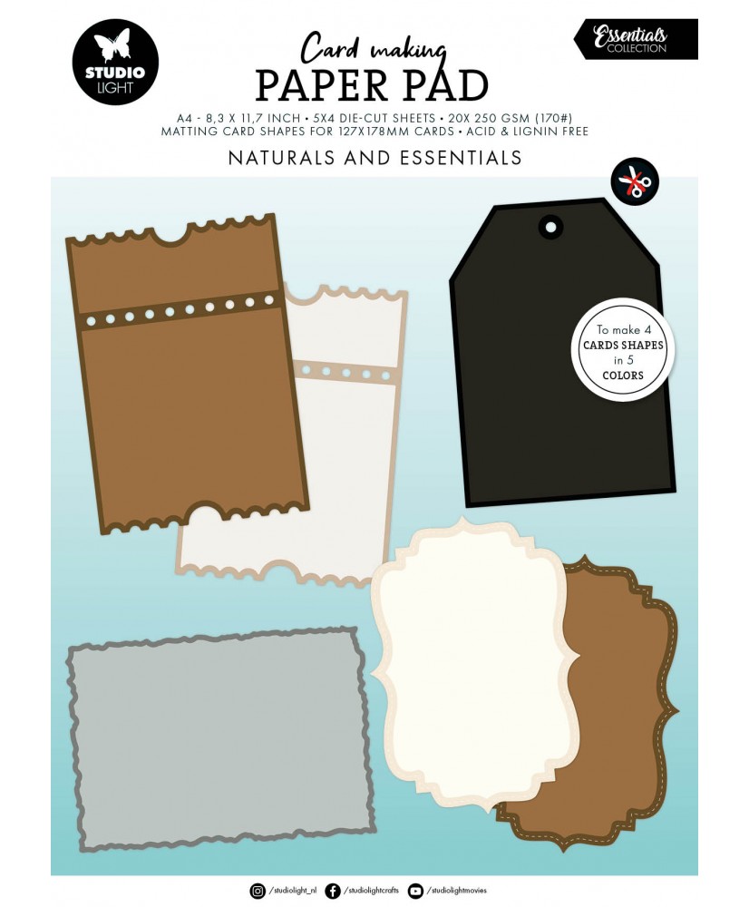 SL Card making pad Naturals 127x178mm 20 Sheets