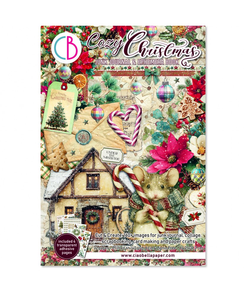 Cozy Christmas Ephemera Book  A4 32/Pkg (Pre-Order)