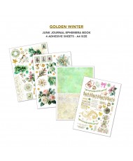 Golden Winter Ephemera Book A4 32/Pkg (Pre-Order)