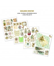 Golden Winter Ephemera Book A4 32/Pkg (Pre-Order)