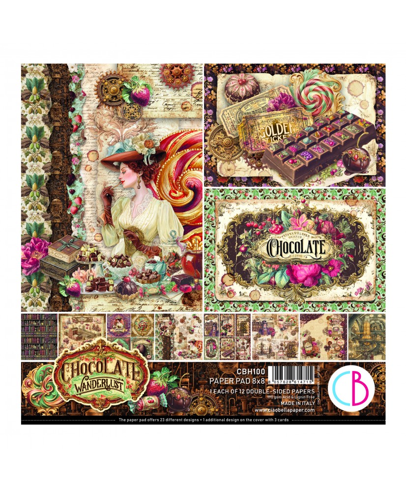 Chocolate Wanderlust  Pad 8x8 12/Pkg (Pre-Order)