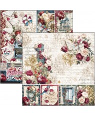 Bohemian burgundy  Paper Pad 12x12 12/Pkg(Pre-Order)
