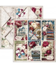 Bohemian burgundy  Paper Pad 12x12 12/Pkg(Pre-Order)