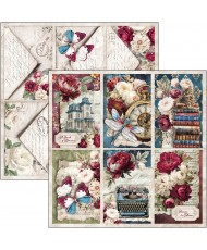 Bohemian burgundy Pad 8x8 12/Pkg (Pre-Order)