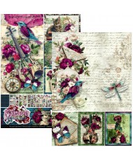 Bohemian burgundy  Creative Pad A4 9/Pkg (Pre-Order)