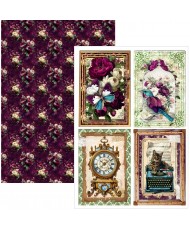 Bohemian burgundy  Creative Pad A4 9/Pkg (Pre-Order)