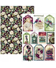 Bohemian burgundy  Creative Pad A4 9/Pkg (Pre-Order)