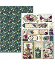 Bohemian burgundy  Creative Pad A4 9/Pkg (Pre-Order)