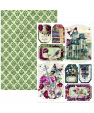 Bohemian burgundy  Creative Pad A4 9/Pkg (Pre-Order)
