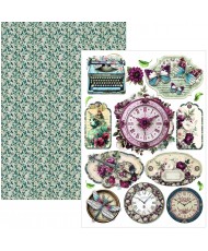 Bohemian burgundy  Creative Pad A4 9/Pkg (Pre-Order)