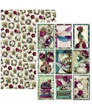 Bohemian burgundy  Creative Pad A4 9/Pkg (Pre-Order)