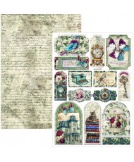 Bohemian burgundy  Creative Pad A4 9/Pkg (Pre-Order)