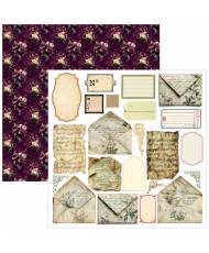 Bohemian burgundy  Fussy Cut Pad 6x6 24/Pkg (Pre-Order)