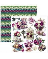 Bohemian burgundy  Fussy Cut Pad 6x6 24/Pkg (Pre-Order)