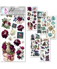 Bohemian burgundy Art...