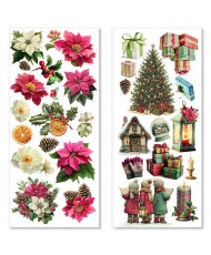 Merry & Bright  Art Stickers transparent adhesive sheets 5/Pkg (Pre-Order)