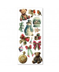 Merry & Bright  Art Stickers transparent adhesive sheets 5/Pkg (Pre-Order)