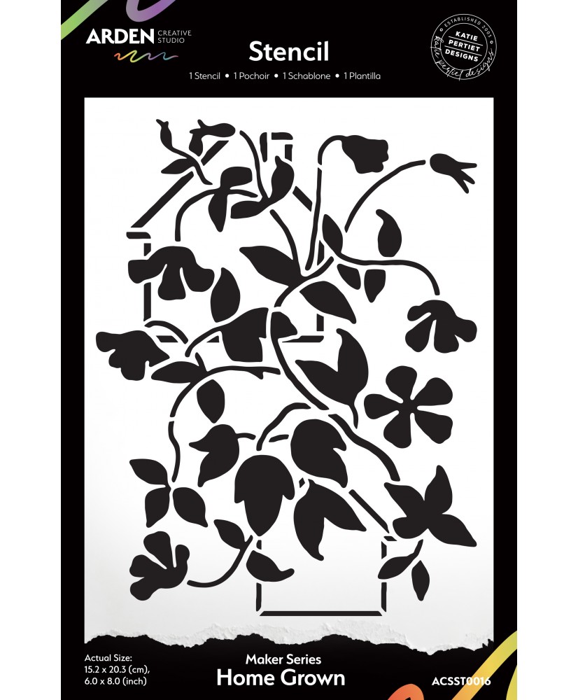 Maker Series Home Grown 6in x 8in Stencil (Pre-order)