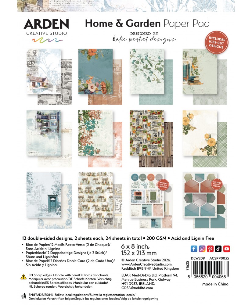Home & Garden 6in x 8in Paper Pad (Pre-order)