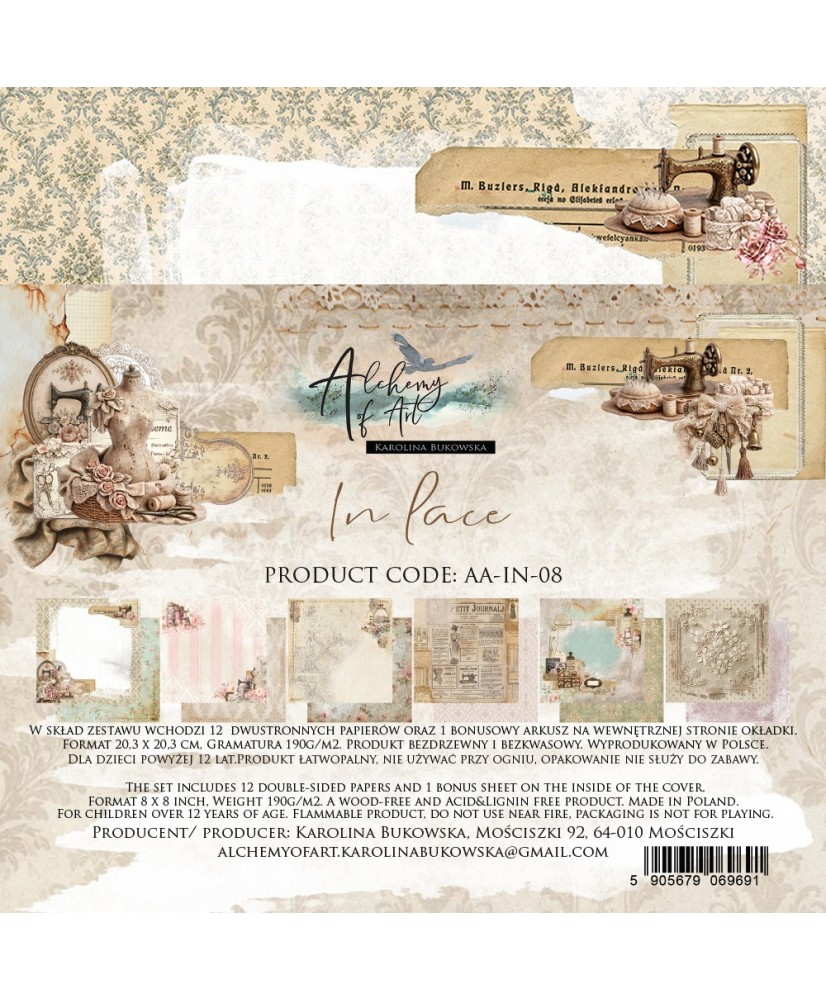 In Lace - Paper Collection Set 8x8(Pre-order)
