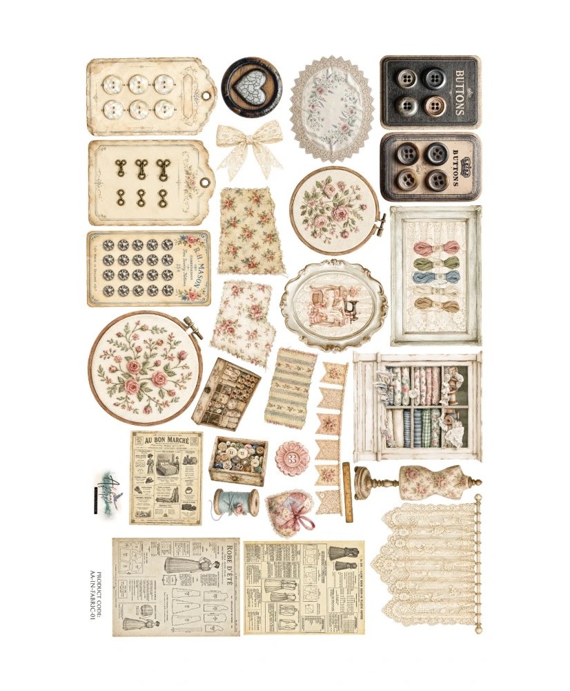 In Lace - Waterproof Material - ACCESSORIES FOR SELF-CUTTING 32x45cm(Pre-order)