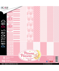 Ninna nanna Girl Double-Sided Patterns Pad 12×12 8 Sheets