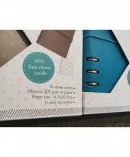 Planner Cover in Blue 20 x 17 cm