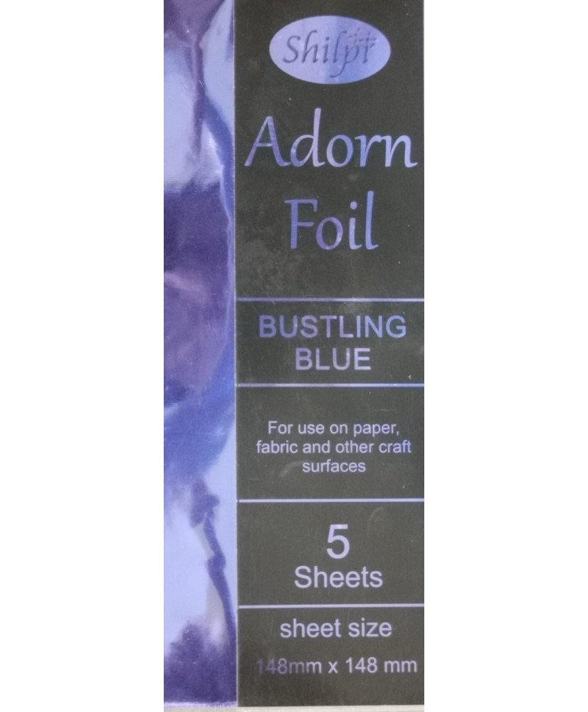 Bustling Blue Transfer Foil  – 5 sheets